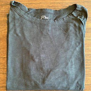EUC J.Crew Slub cotton boatneck T-shirt AG785
